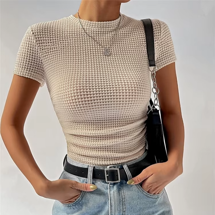 Waffle Knit Short Sleeve - HESTONS