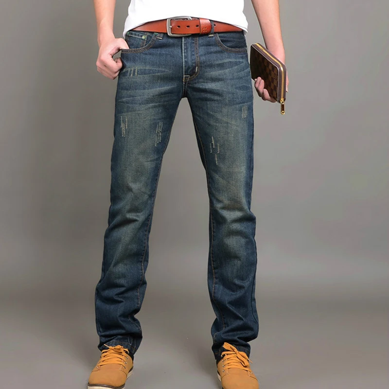 Distressed Straight Leg Denim - HESTONS