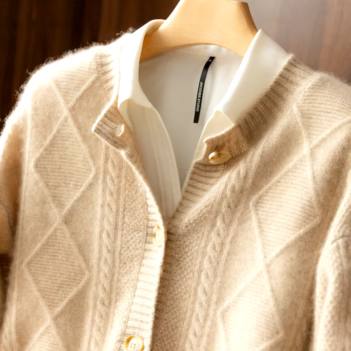 Cable Knit Cardigan - HESTONS