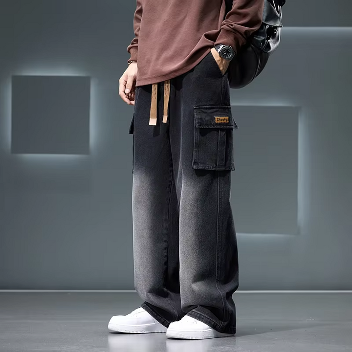 Wide Leg Cargo Pants - HESTONS