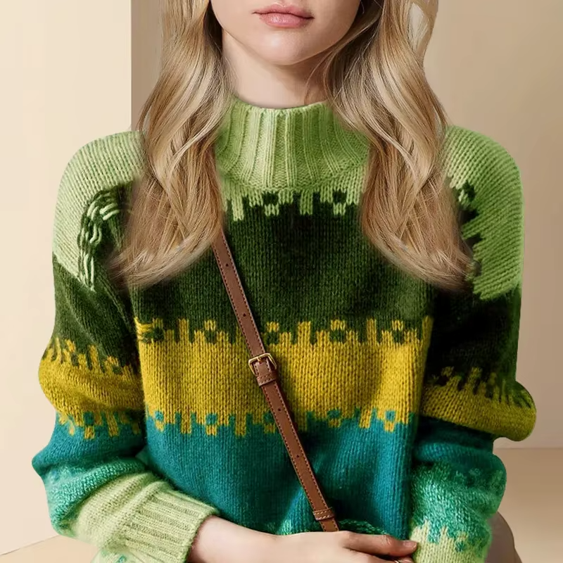 Knitted Pixel Pullover - HESTONS