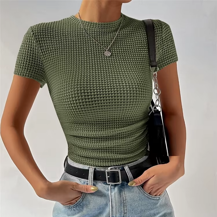 Waffle Knit Short Sleeve - HESTONS