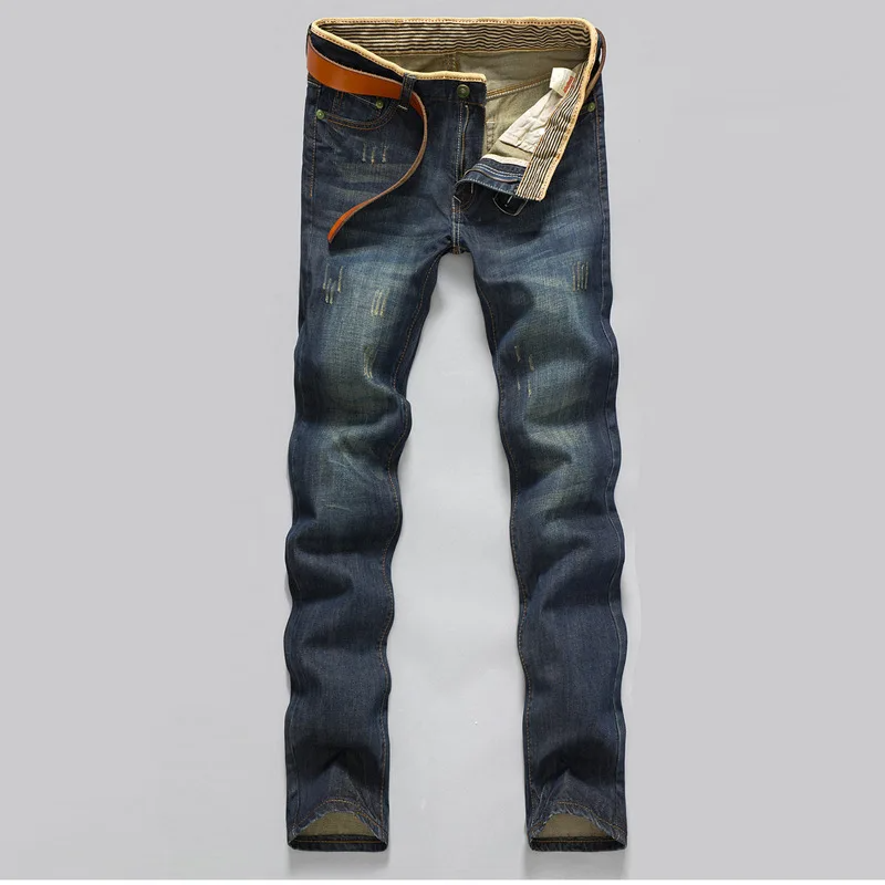 Distressed Straight Leg Denim - HESTONS
