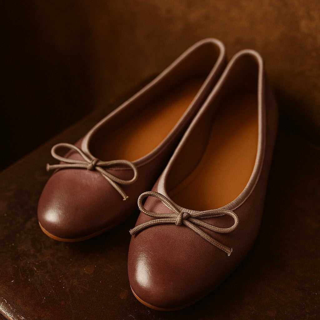 Women’s Genuine Cow Leather Ballet Flats - Shop Hestons