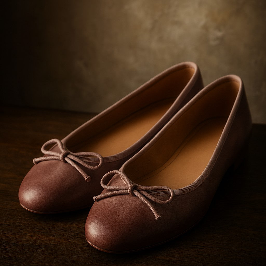 Women’s Genuine Cow Leather Ballet Flats - Shop Hestons