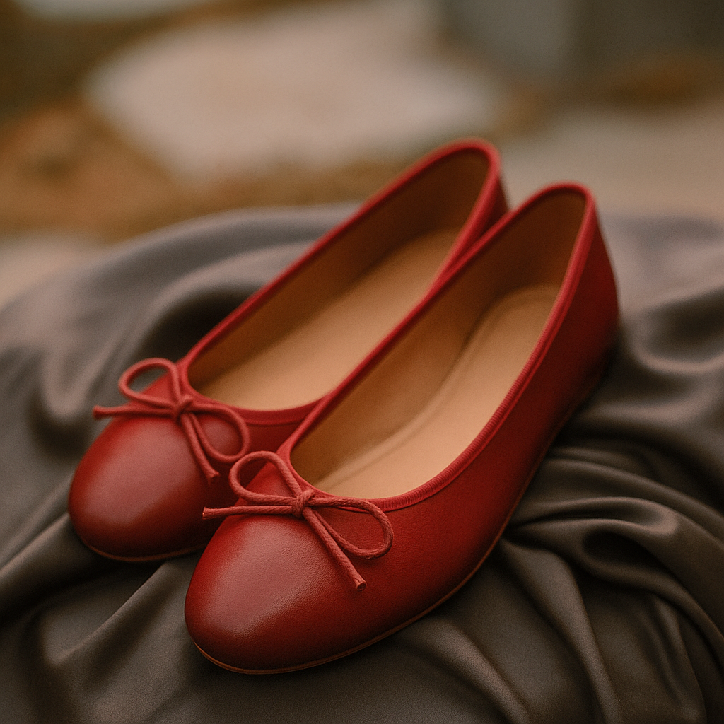 Women’s Genuine Cow Leather Ballet Flats - Shop Hestons