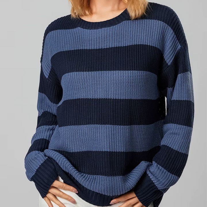 Color Stripe Pullover - HESTONS