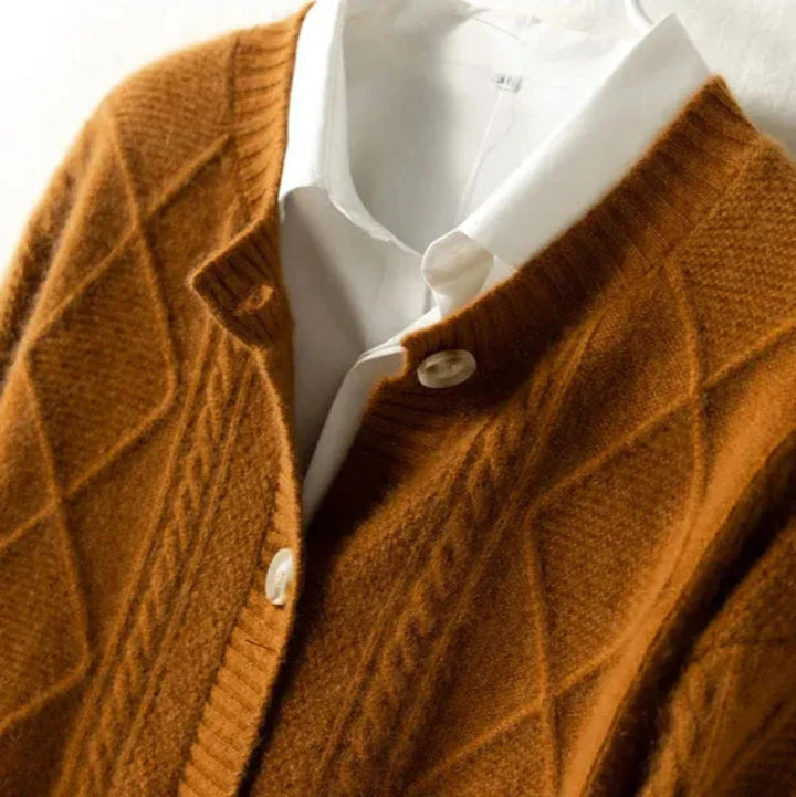 Cable Knit Cardigan - HESTONS