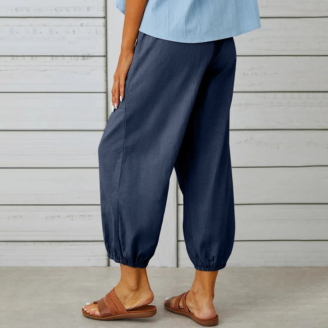 Wide Leg Ankle Pants - HESTONS
