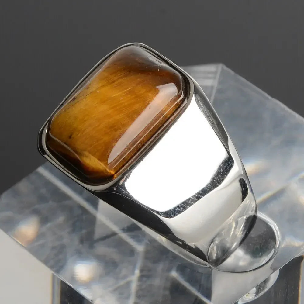 Tiger Eye Gemstone Ring - HESTONS