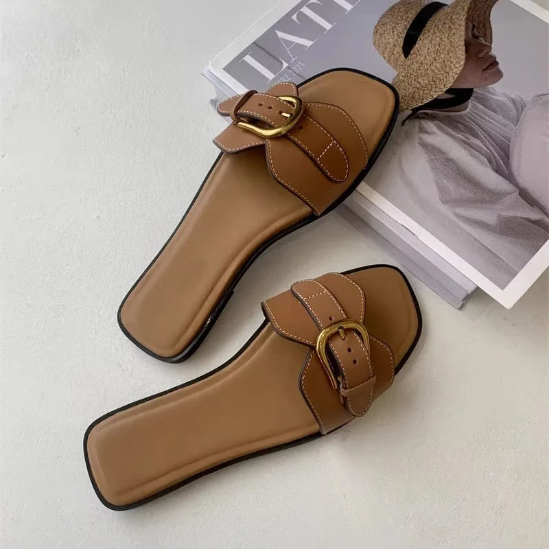 Butterfly Buckle Flats - HESTONS