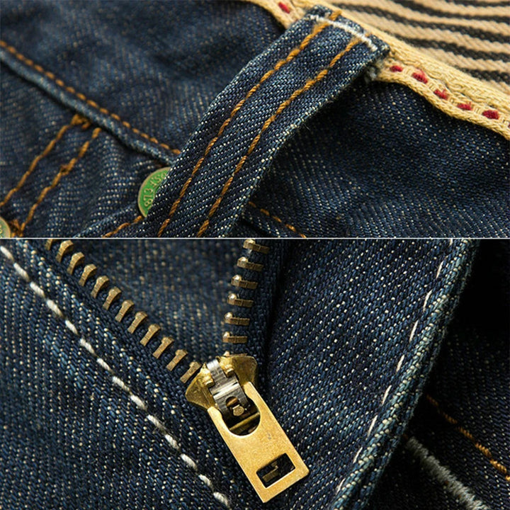 Distressed Straight Leg Denim - HESTONS