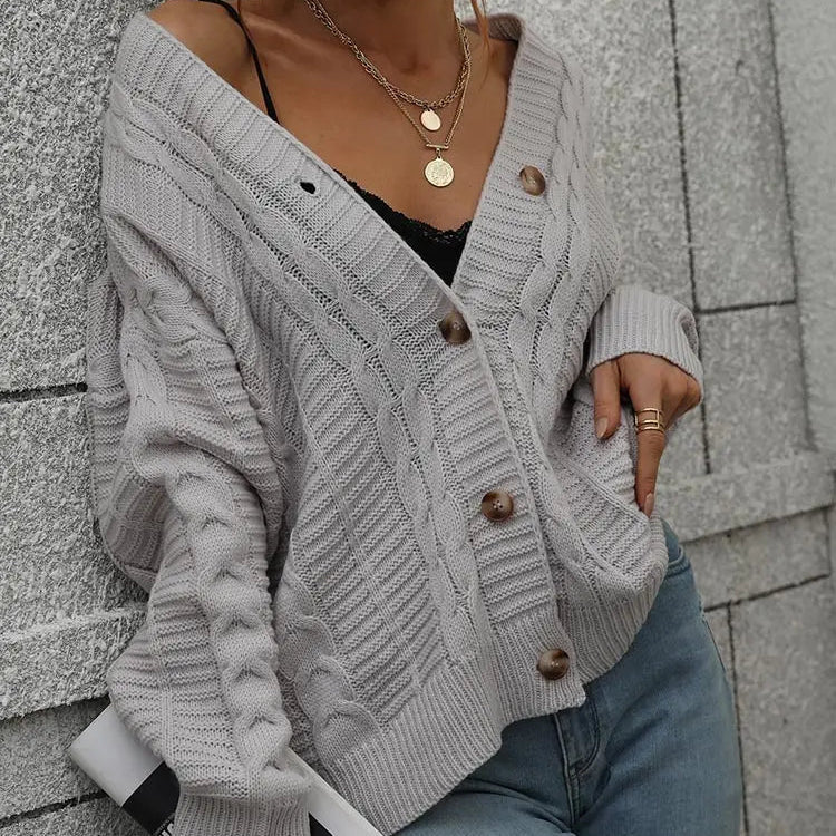 Women’s Cable Knit Button Cardigan - Shop Hestons