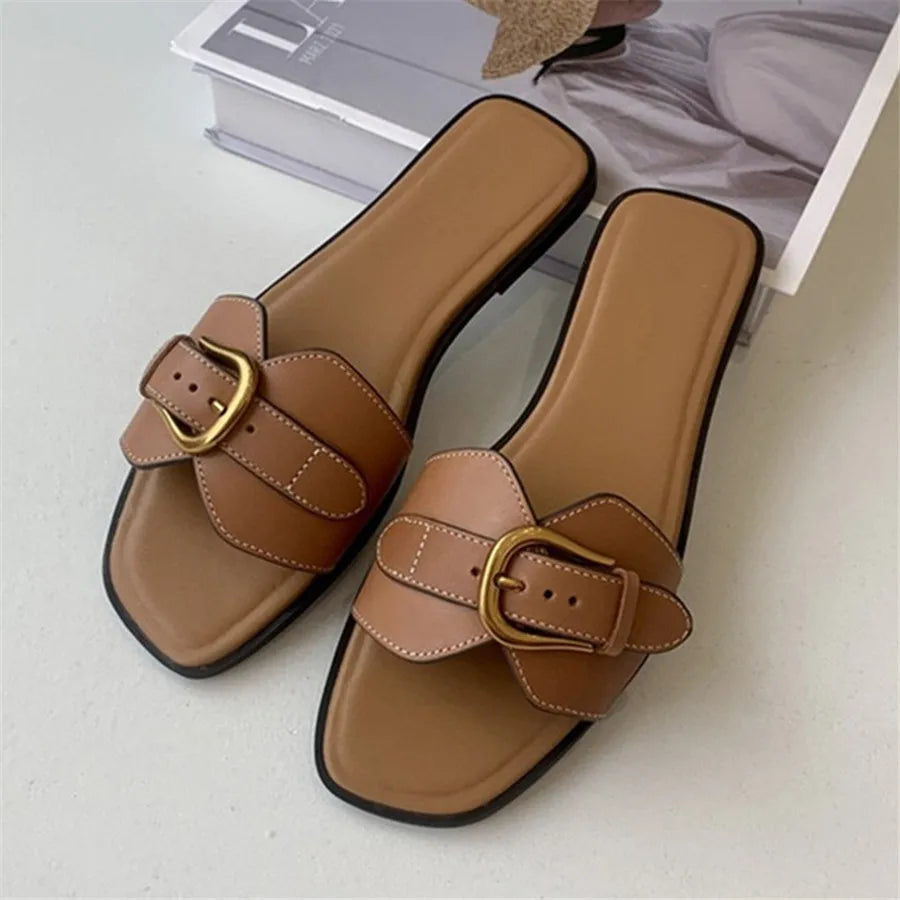 Butterfly Buckle Flats - HESTONS