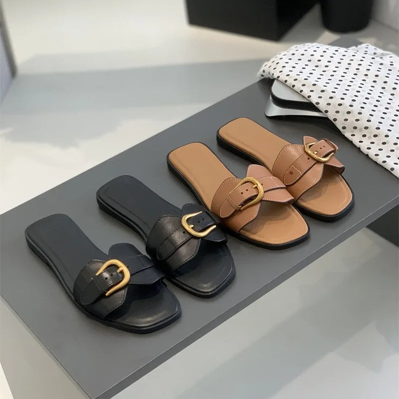 Butterfly Buckle Flats - HESTONS