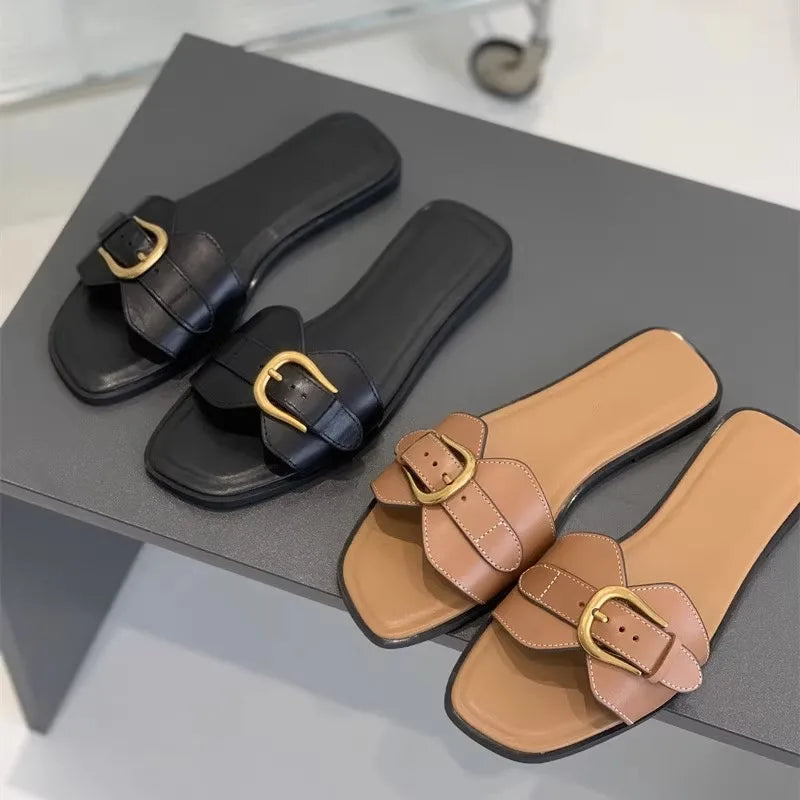Butterfly Buckle Flats - HESTONS