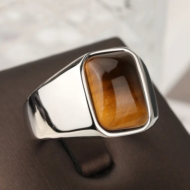 Tiger Eye Gemstone Ring - HESTONS