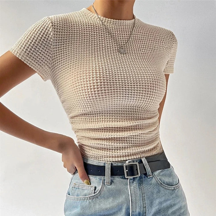Waffle Knit Short Sleeve - HESTONS