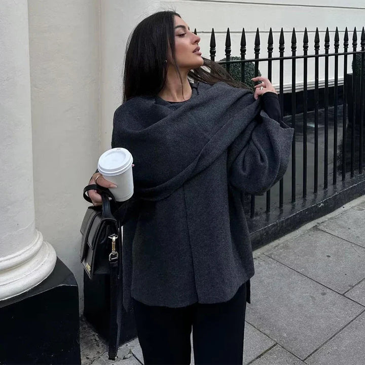 Women’s Draped Shawl-Collar Jacket - Shop Hestons