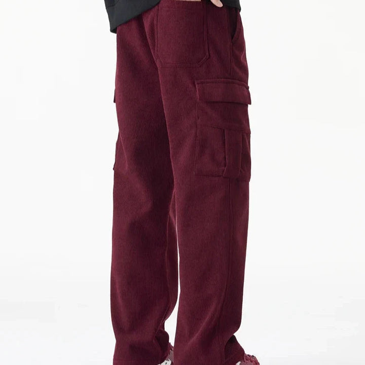 Fleece Lined Corduroy Pants - HESTONS