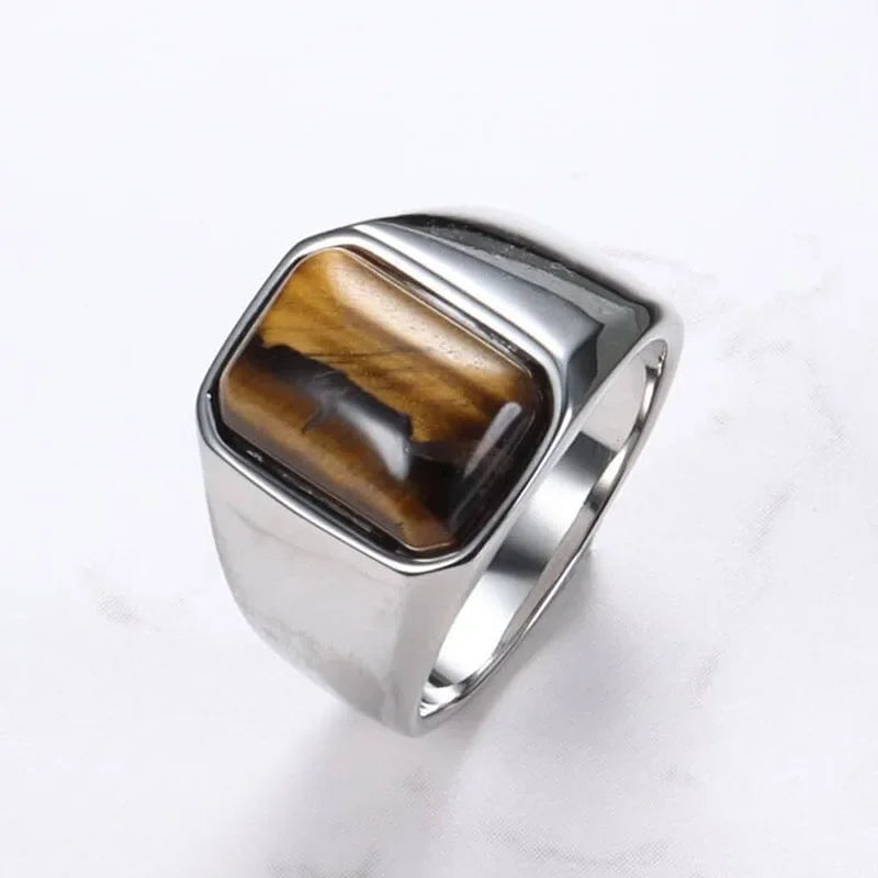 Tiger Eye Gemstone Ring - HESTONS