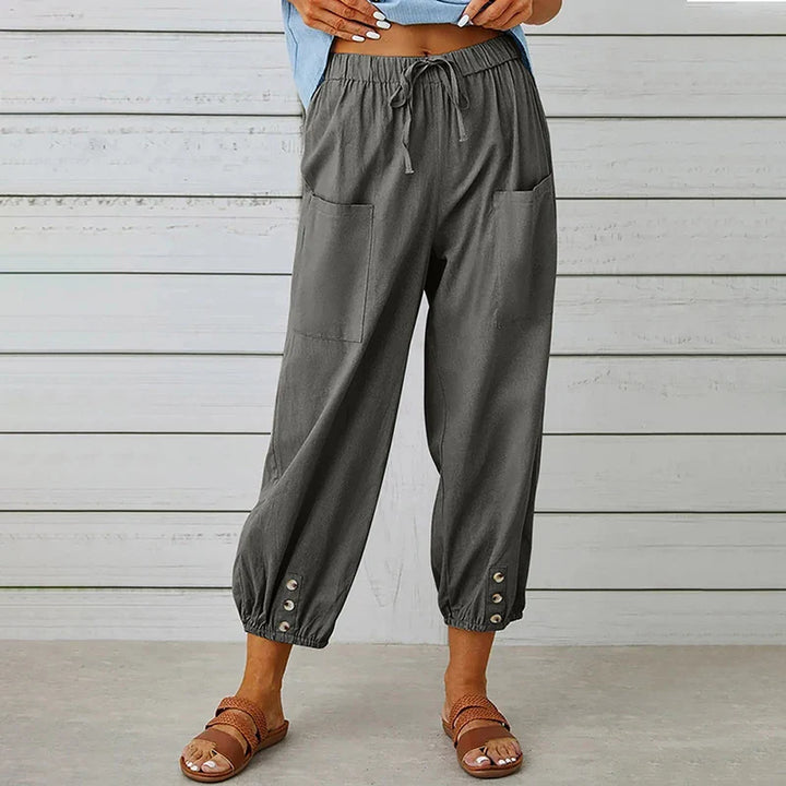 Wide Leg Ankle Pants - HESTONS