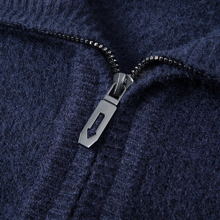 Cashmere Quarter Zip Sweater - HESTONS