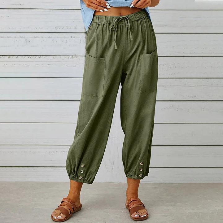 Wide Leg Ankle Pants - HESTONS