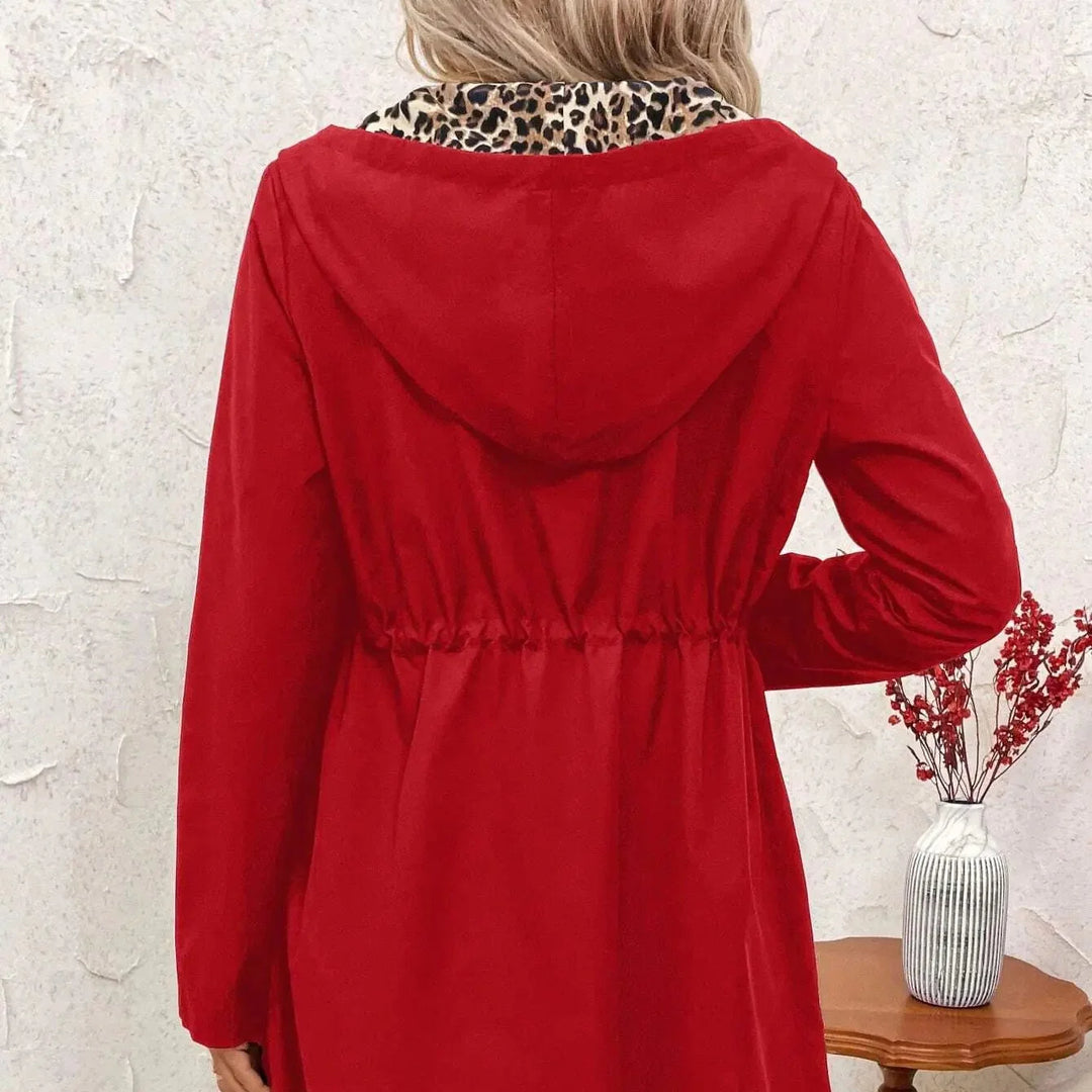 Women’s Reversible Red and Leopard Coat - Shop Hestons
