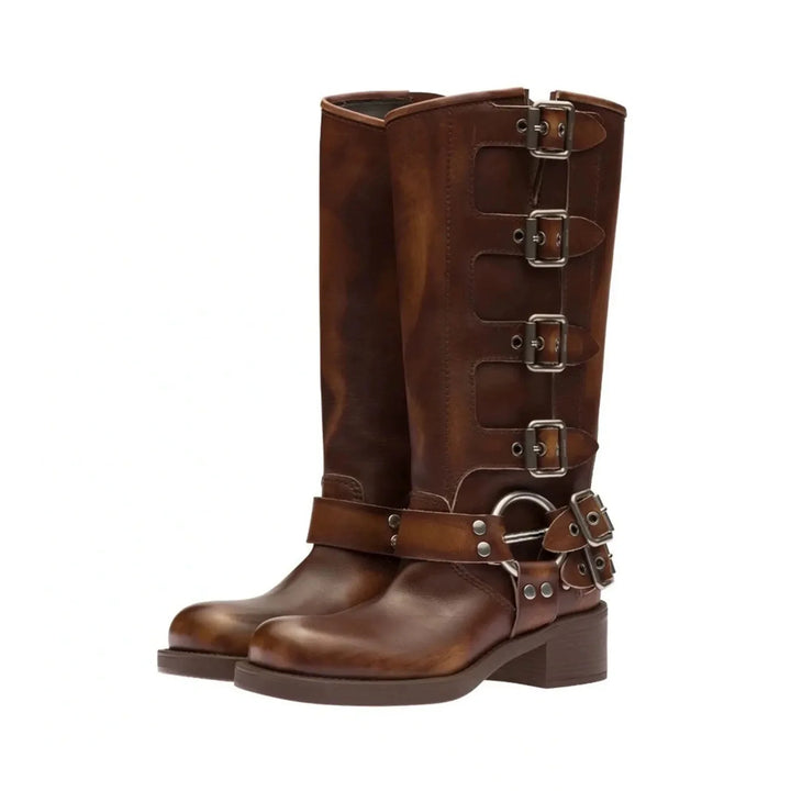 Women’s Buckled Leather Boots - Shop Hestons