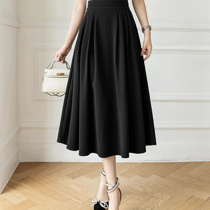 Women’s High-Waist Pleated Midi Skirt - Shop Hestons
