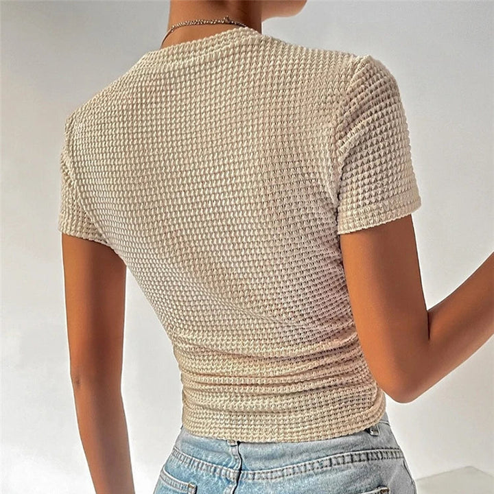 Waffle Knit Short Sleeve - HESTONS