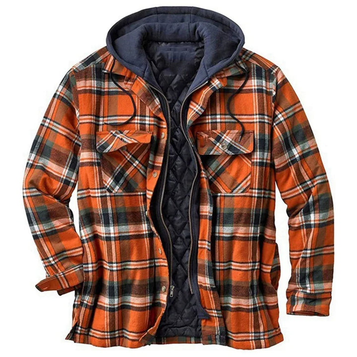 Men’s Hooded Quilted Flannel Shirt Jacket - Shop Hestons