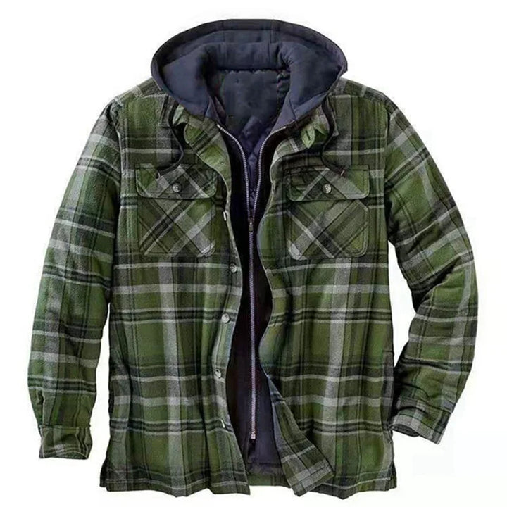 Men’s Hooded Quilted Flannel Shirt Jacket - Shop Hestons