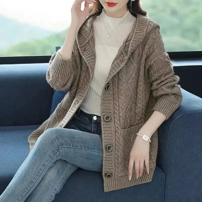 Diamond Stitch Cardigan - HESTONS