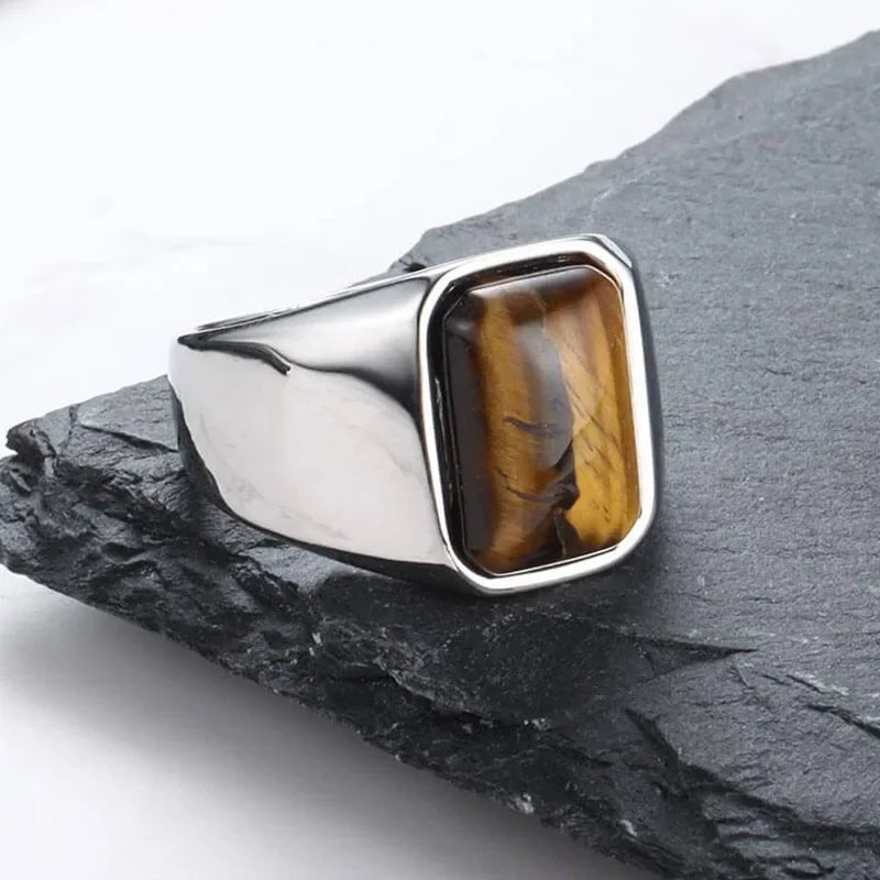 Tiger Eye Gemstone Ring - HESTONS