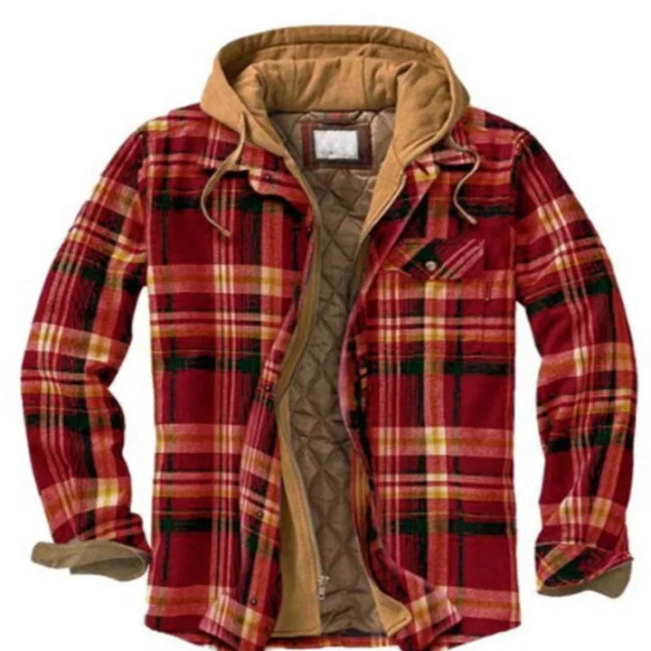 Men’s Hooded Quilted Flannel Shirt Jacket - Shop Hestons