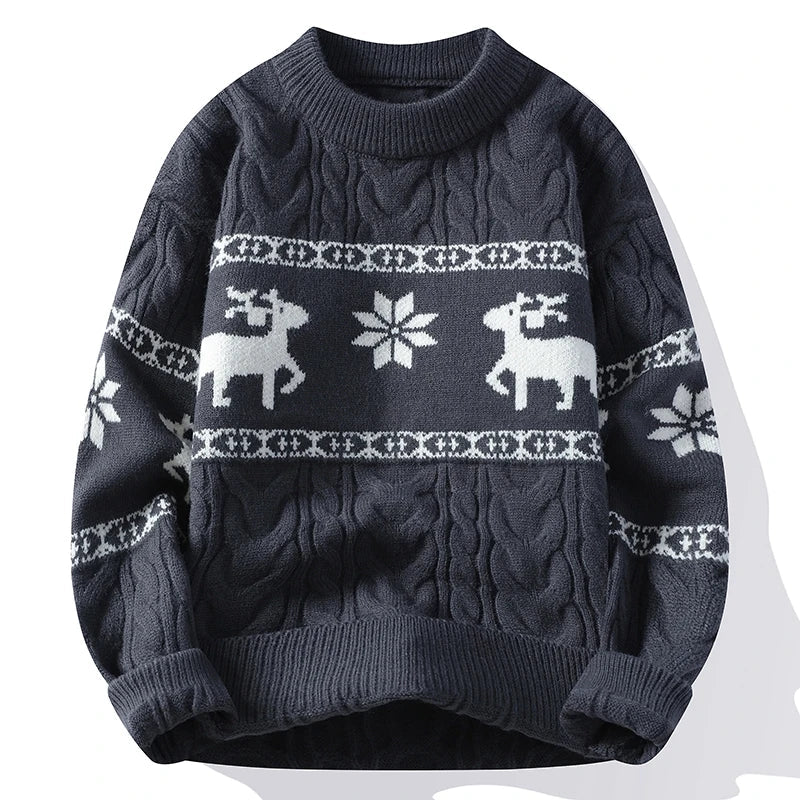Men’s Red Reindeer Knit Sweater - Shop Hestons