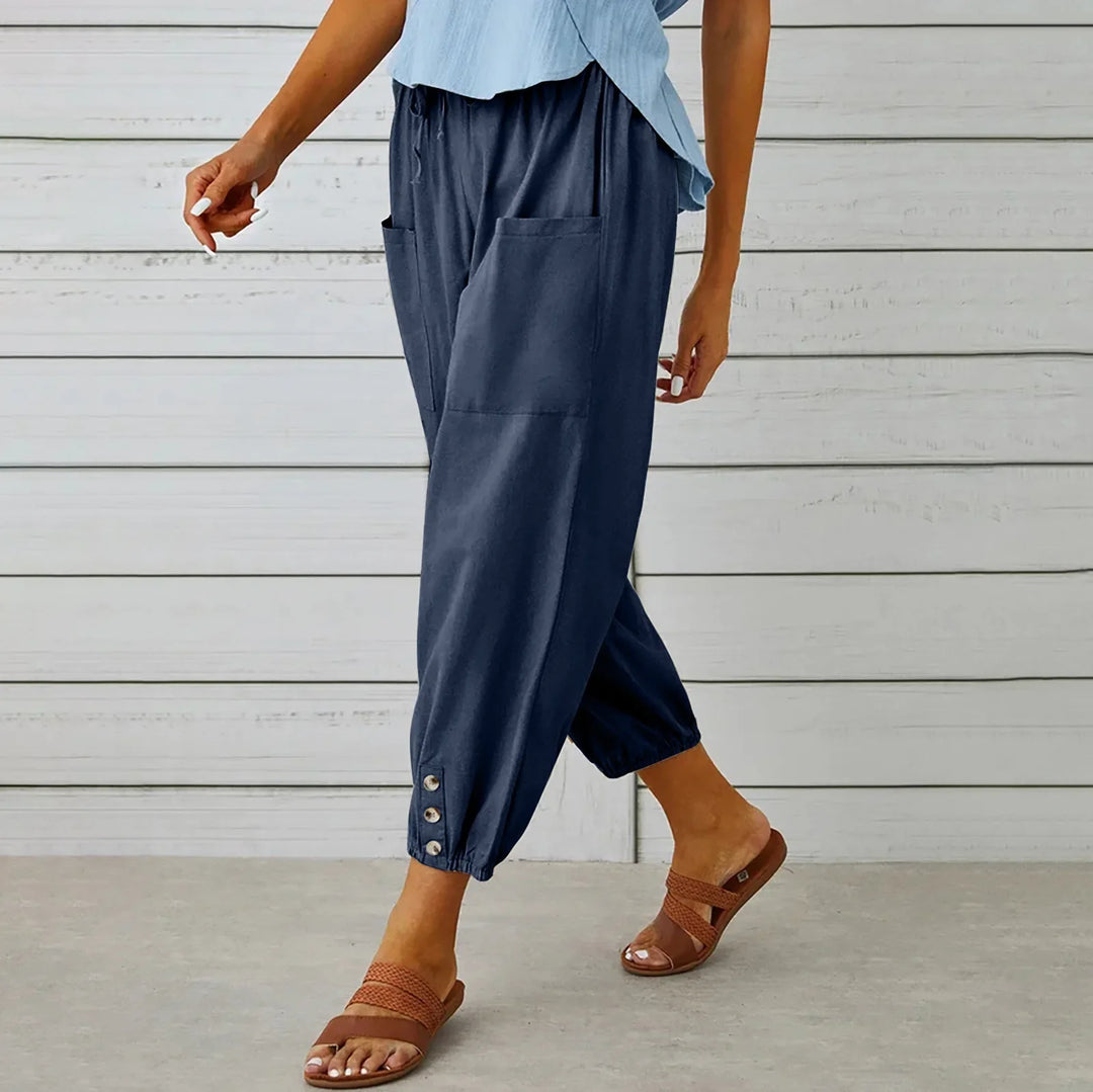 Wide Leg Ankle Pants - HESTONS