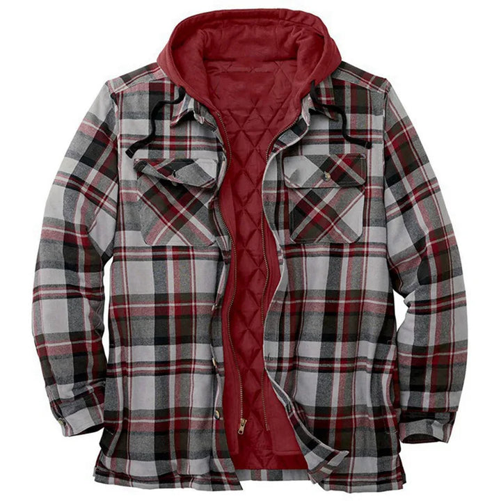 Men’s Hooded Quilted Flannel Shirt Jacket - Shop Hestons