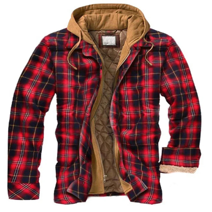 Men’s Hooded Quilted Flannel Shirt Jacket - Shop Hestons