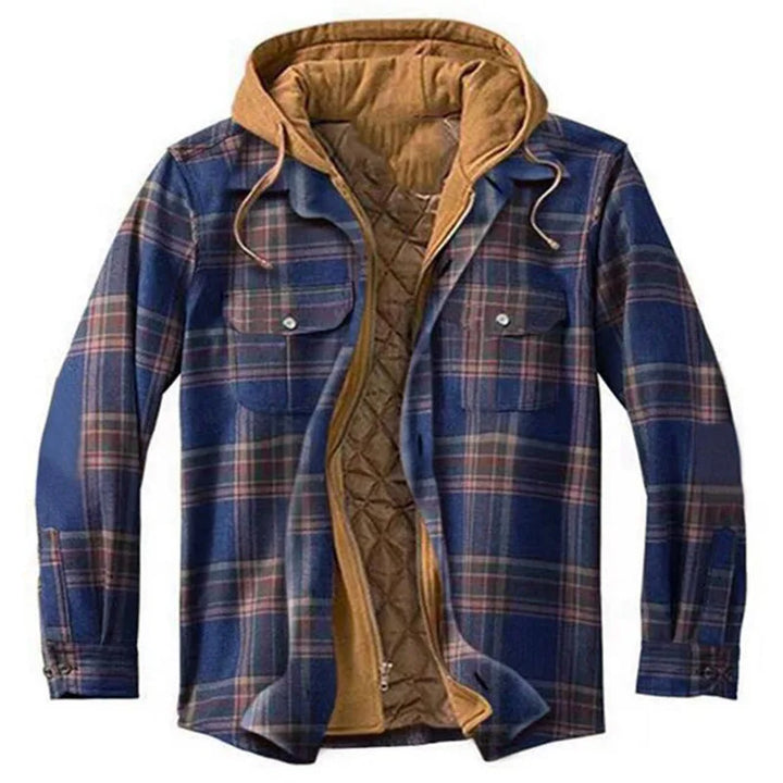 Men’s Hooded Quilted Flannel Shirt Jacket - Shop Hestons