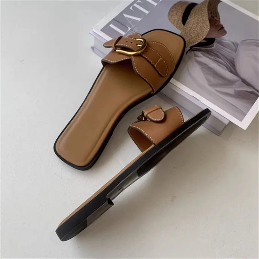 Butterfly Buckle Flats - HESTONS
