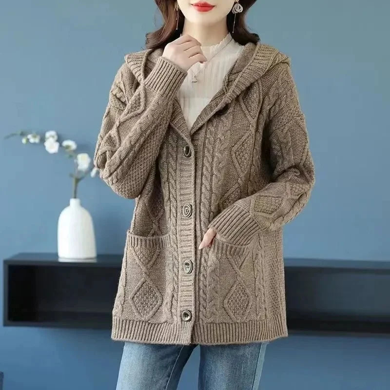 Diamond Stitch Cardigan - HESTONS