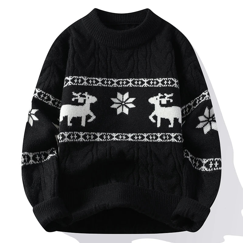 Men’s Red Reindeer Knit Sweater - Shop Hestons