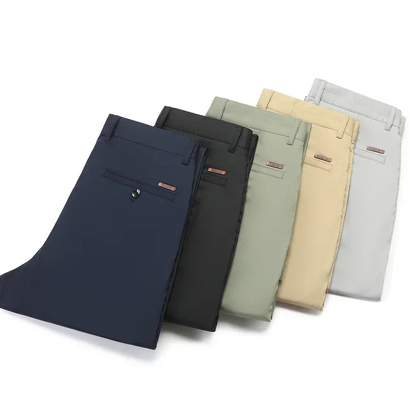 Straight Leg Bamboo Fiber Trousers - Shop Hestons