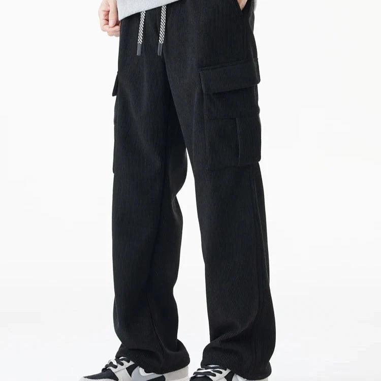 Fleece Lined Corduroy Pants - HESTONS