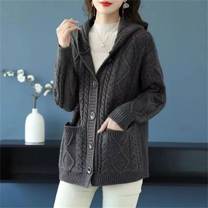 Diamond Stitch Cardigan - HESTONS