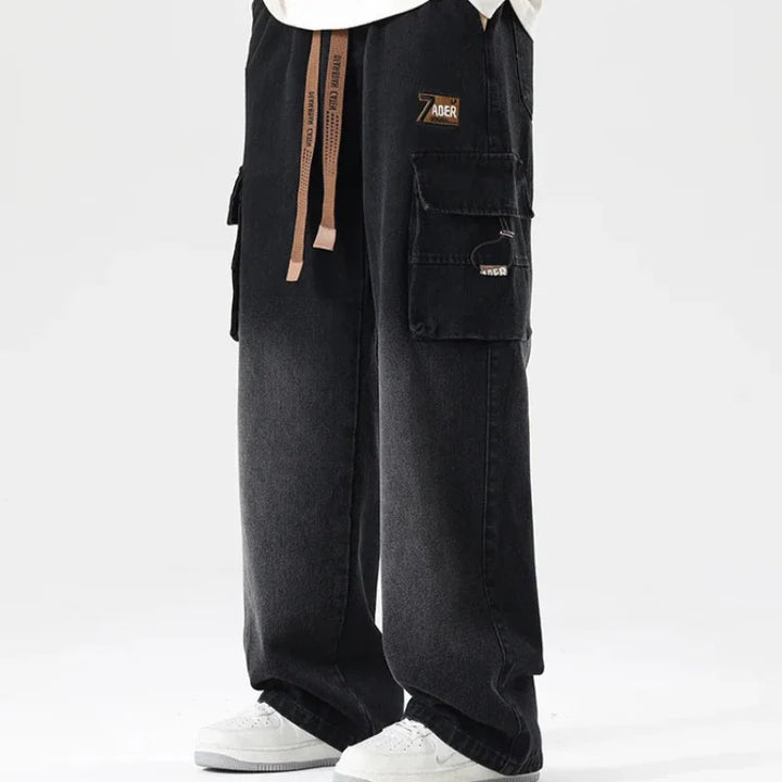 Large Pocket Cargo Jeans - HESTONS