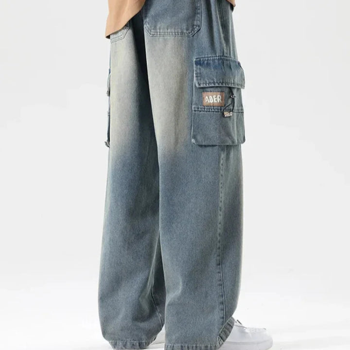 Large Pocket Cargo Jeans - HESTONS